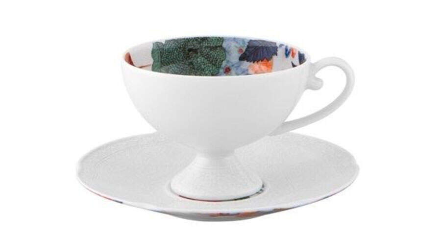 Duality Footed Cup & Saucer Set by Vista Alegre-1