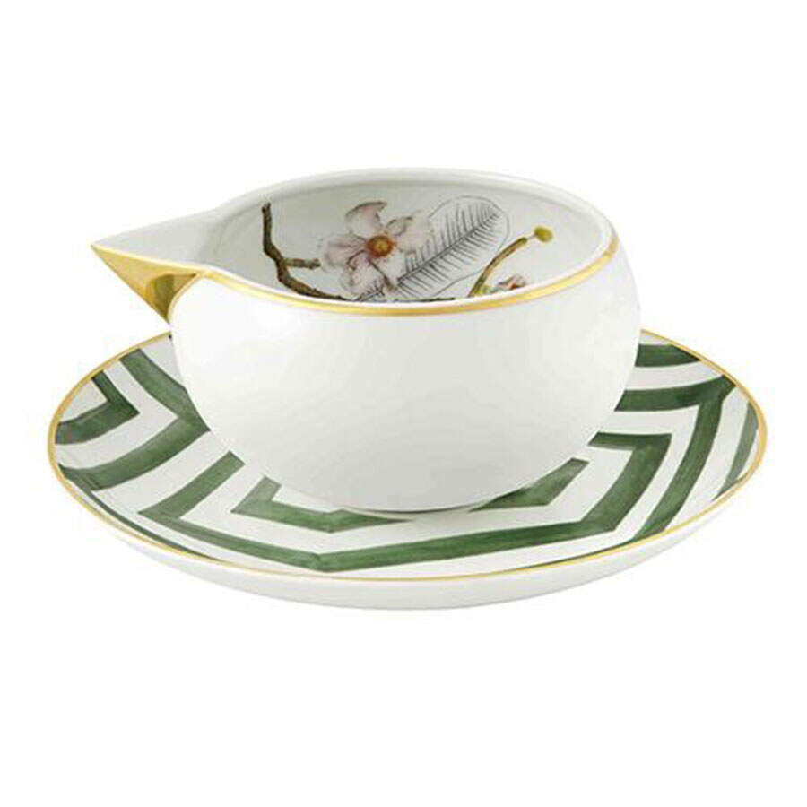 Amazonia Open Sauce Boat & Underplate by Vista Alegre-1