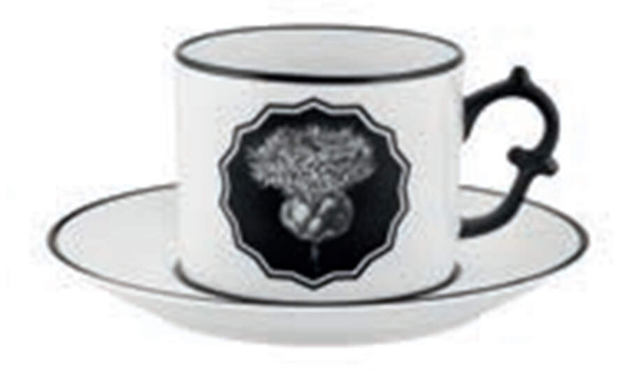 Herbariae Flat Cup & Saucer Set by Vista Alegre-1