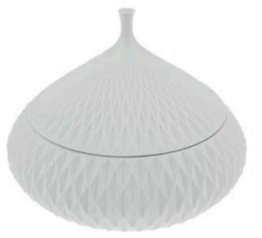 Plisse Round Box & Lid by Vista Alegre-1