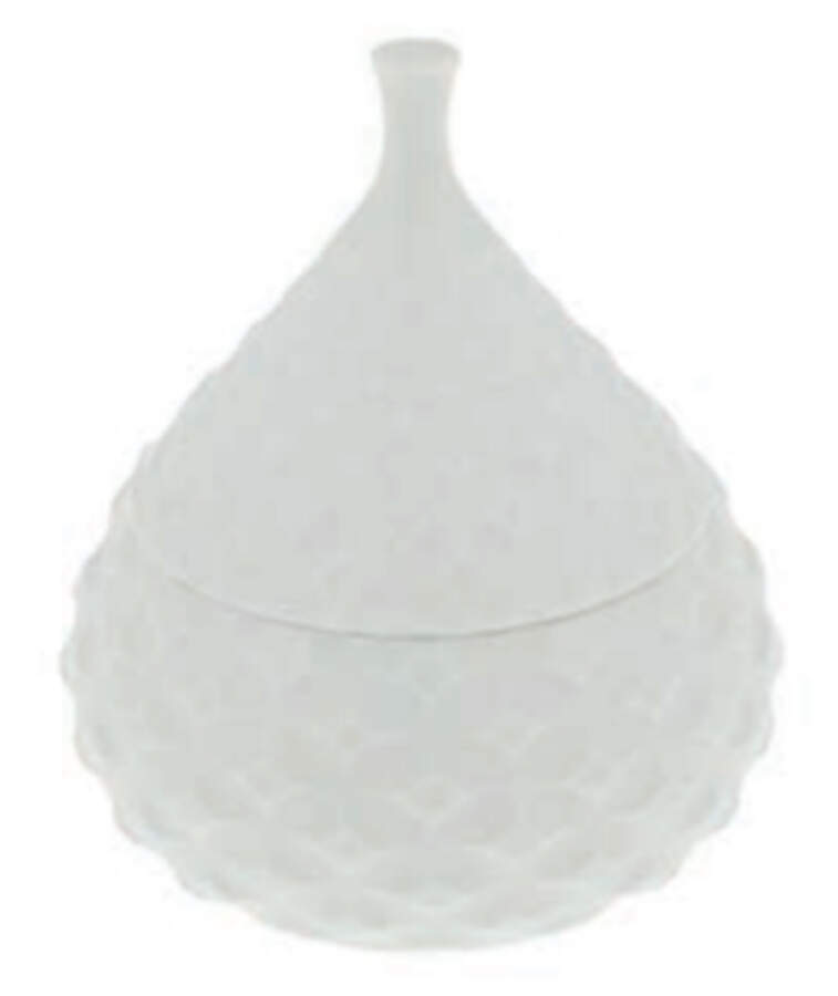 Plisse 4" Round Box & Lid by Vista Alegre-1
