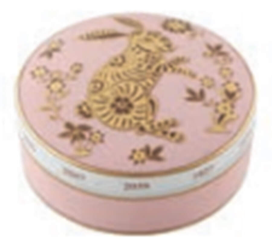 Golden 4" Round Box & Lid by Vista Alegre-1