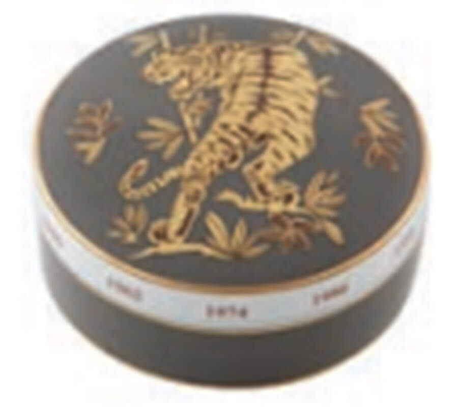 Golden 4" Round Box Lid by Vista Alegre-1