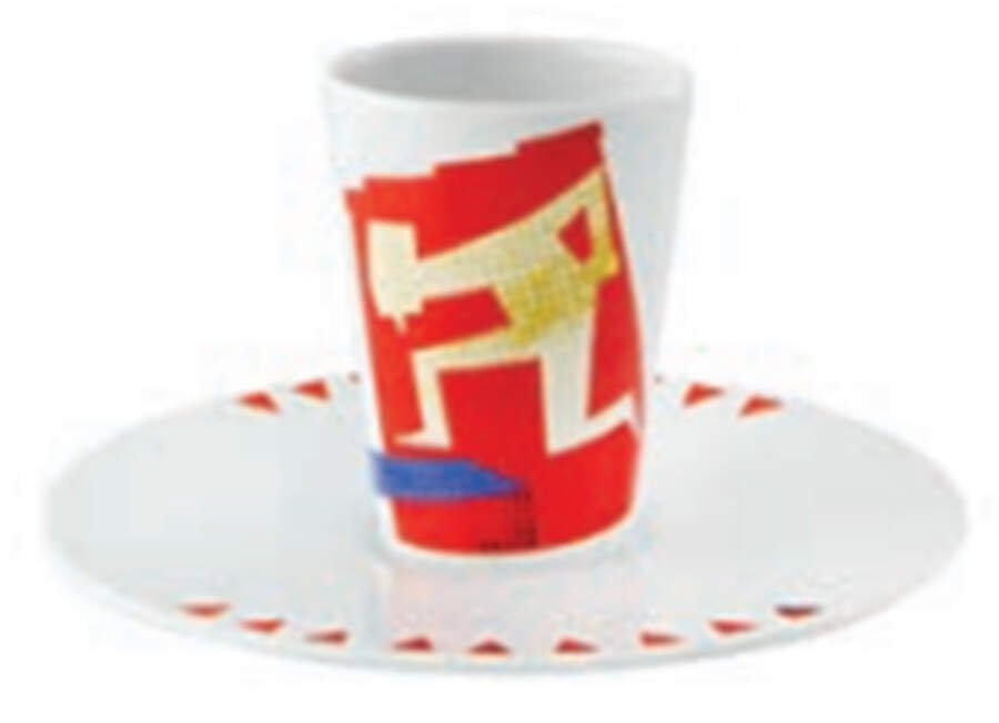 Escape Goat Espresso Cup and Saucer Set by Vista Alegre-1