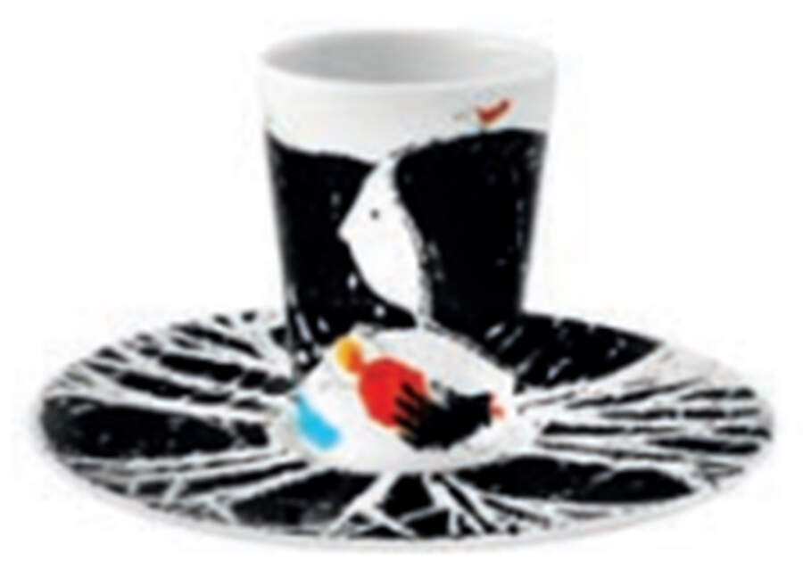 Escape Goat Espresso Cup and Saucer Set by Vista Alegre-1