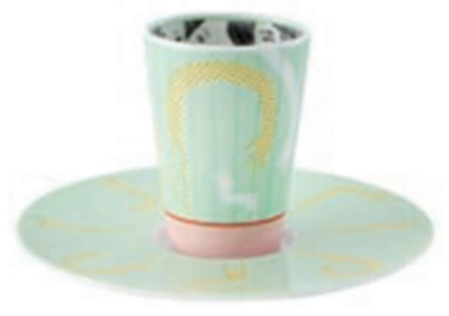 Escape Goat Espresso Cup and Saucer Set by Vista Alegre-1