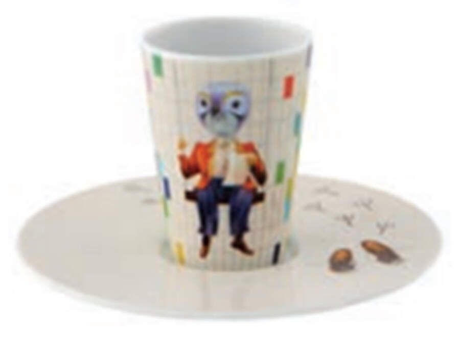 Escape Goat Espresso Cup & Saucer Set by Vista Alegre-1