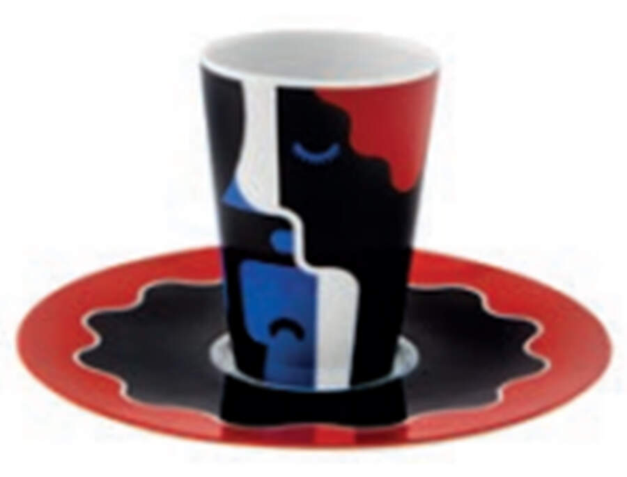 Escape Goat Espresso Cup and Saucer Set by Vista Alegre-1