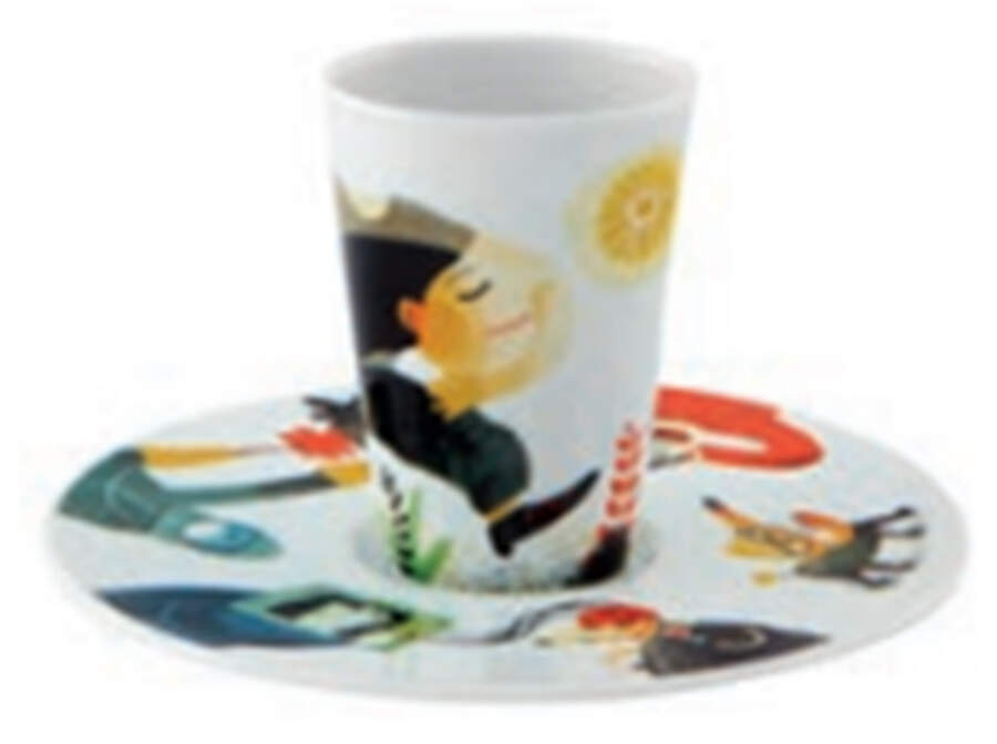 Escape Goat Espresso Cup and Saucer Set by Vista Alegre-1