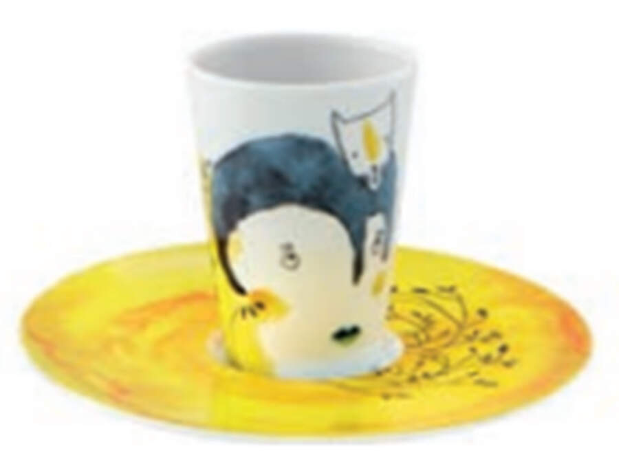 Escape Goat Espresso Cup and Saucer Set by Vista Alegre-1