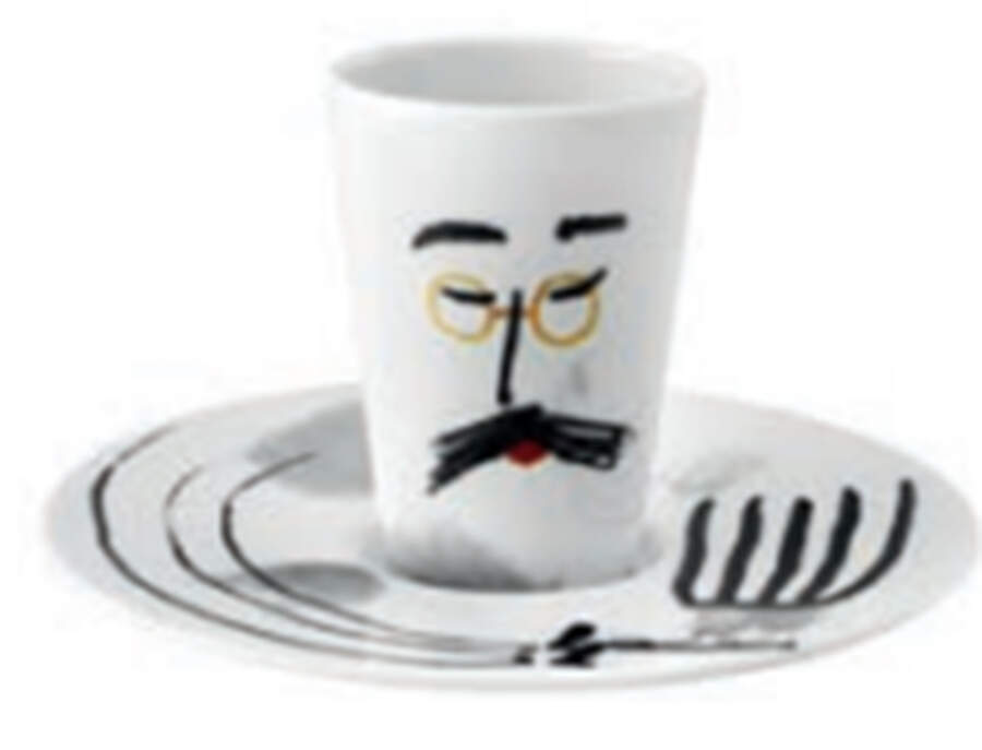 Escape Goat Espresso Cup and Saucer Set by Vista Alegre-1