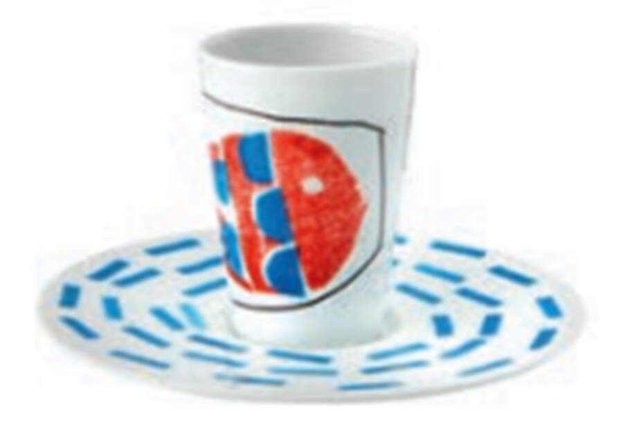 Escape Goat Espresso Cup and Saucer Set by Vista Alegre-1