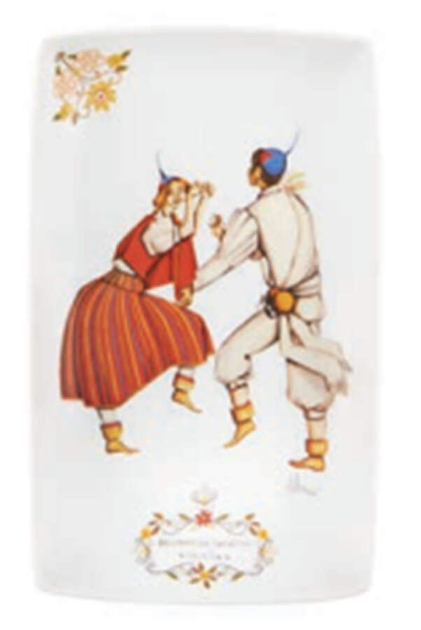 Traditional Dances 8" Rectangular Tray by Vista Alegre-1