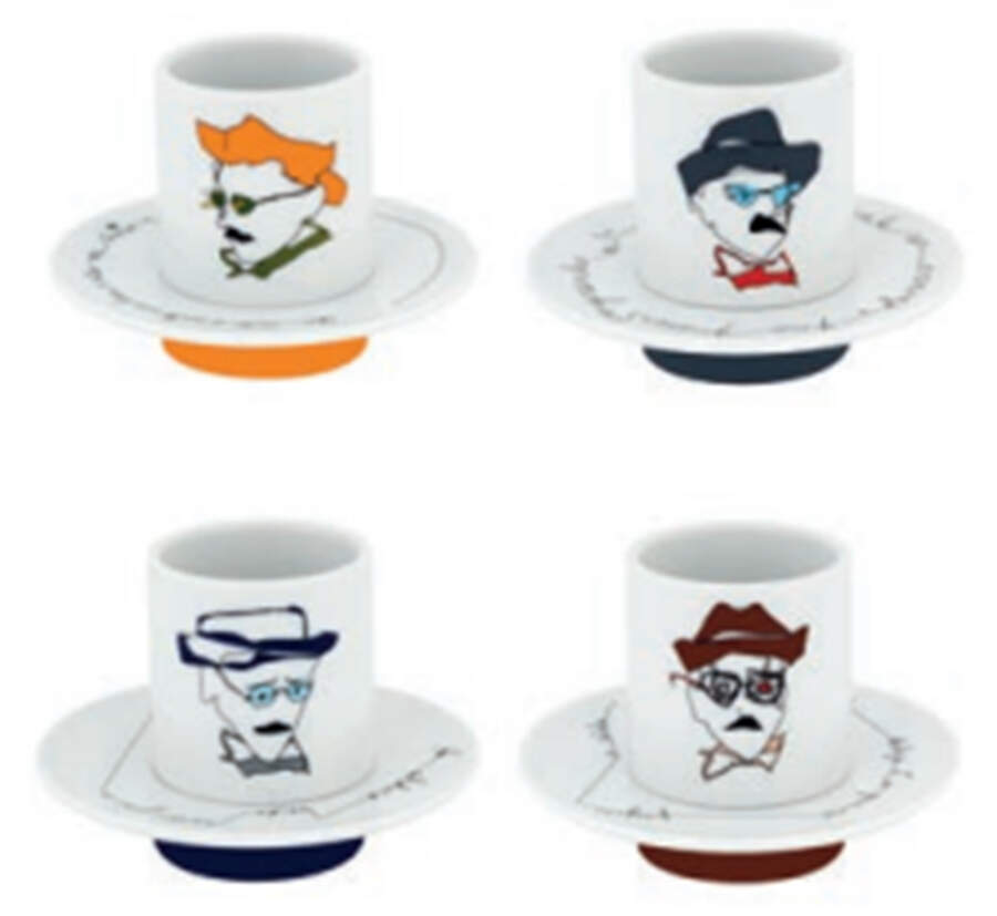 Heteronimos Espresso Cup and Saucer Set by Vista Alegre-1