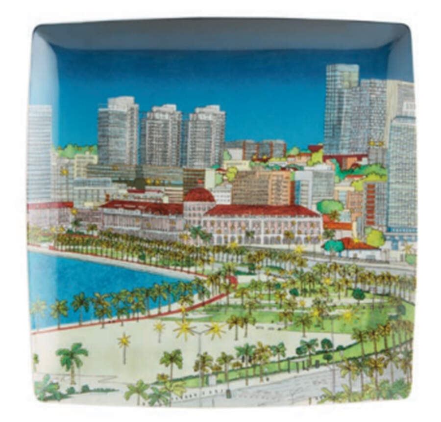 Alma de Luanda Square Service Plate (Charger) by Vista Alegre-1
