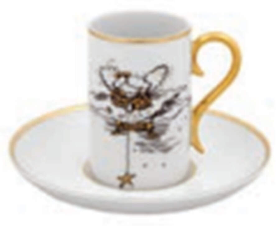Chasing Stars Espresso Cup and Saucer Set by Vista Alegre-1