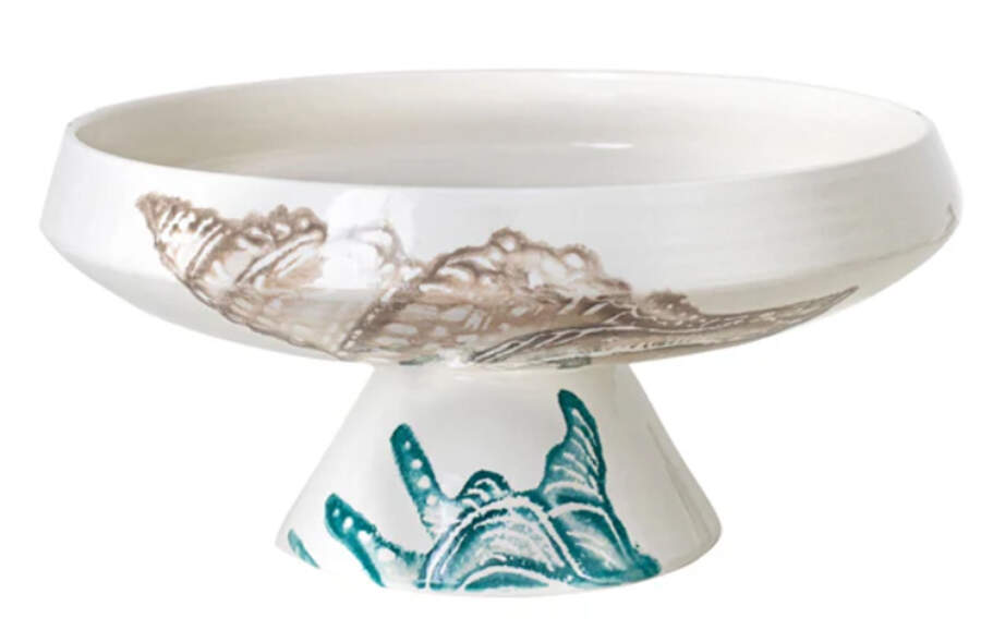 Lido 12" Pedestal Bowl by Vietri (Italy)-1