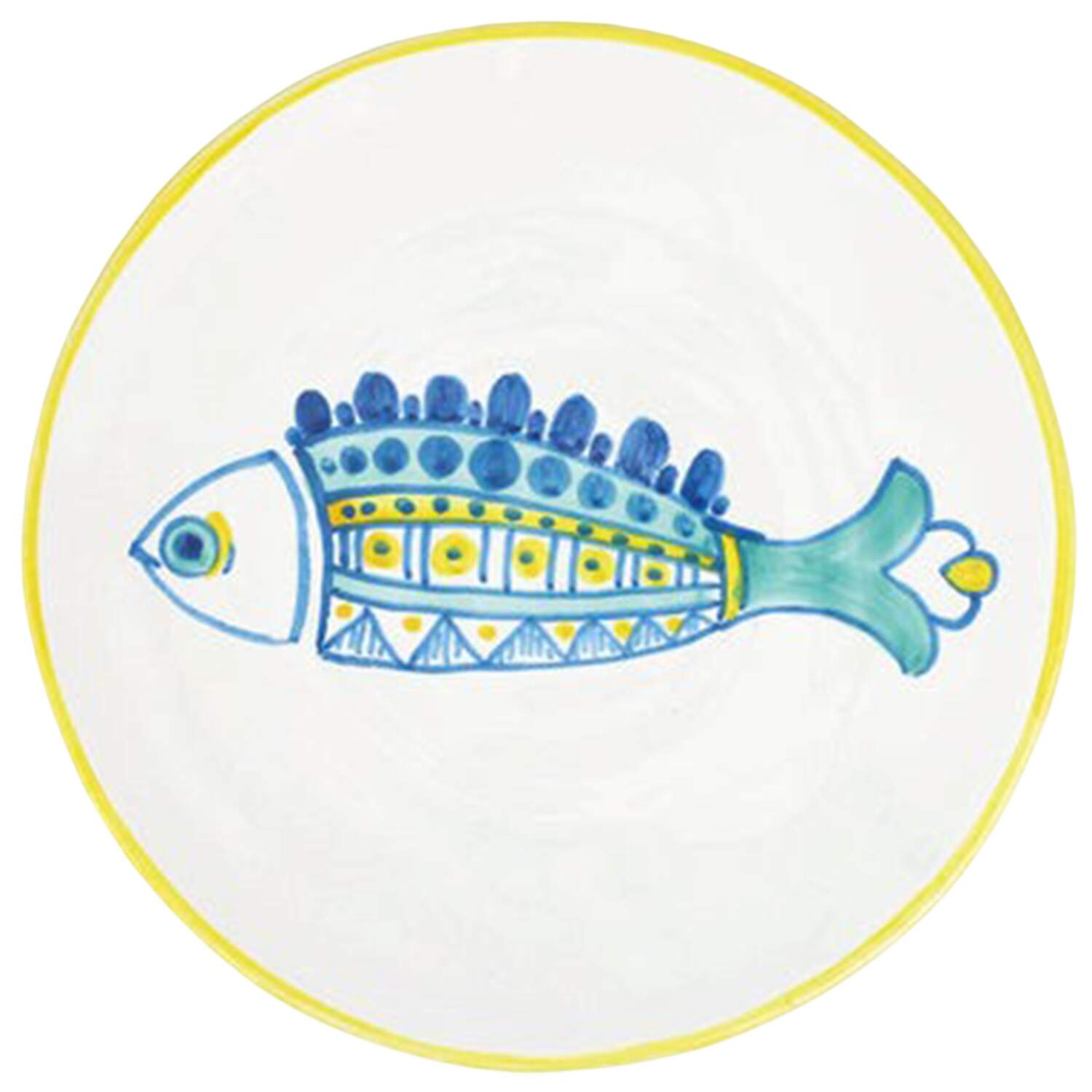 Elba's Fish Salad Plate by Vietri (Italy)-1