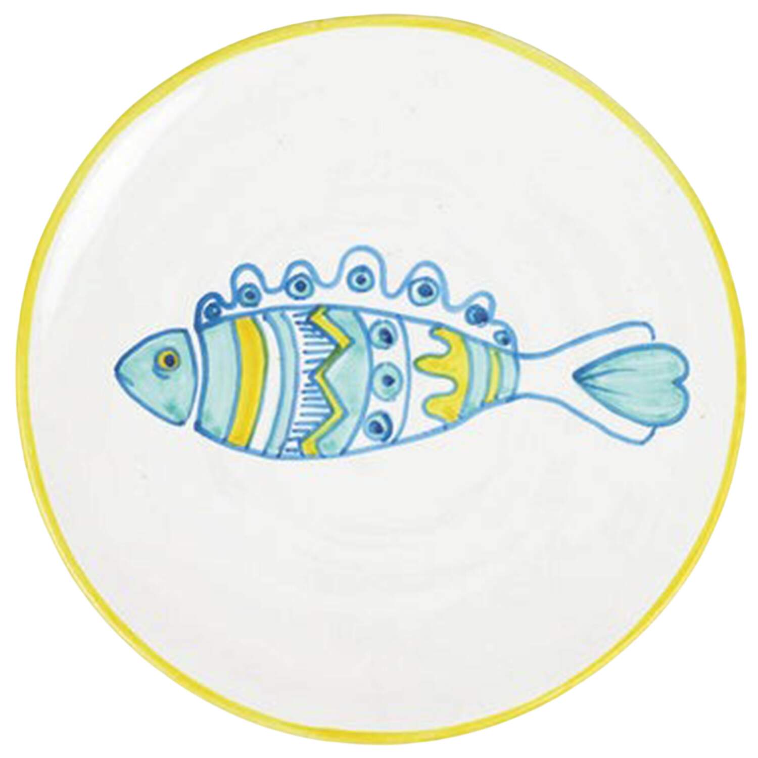 Elba's Fish Salad Plate by Vietri (Italy)-1