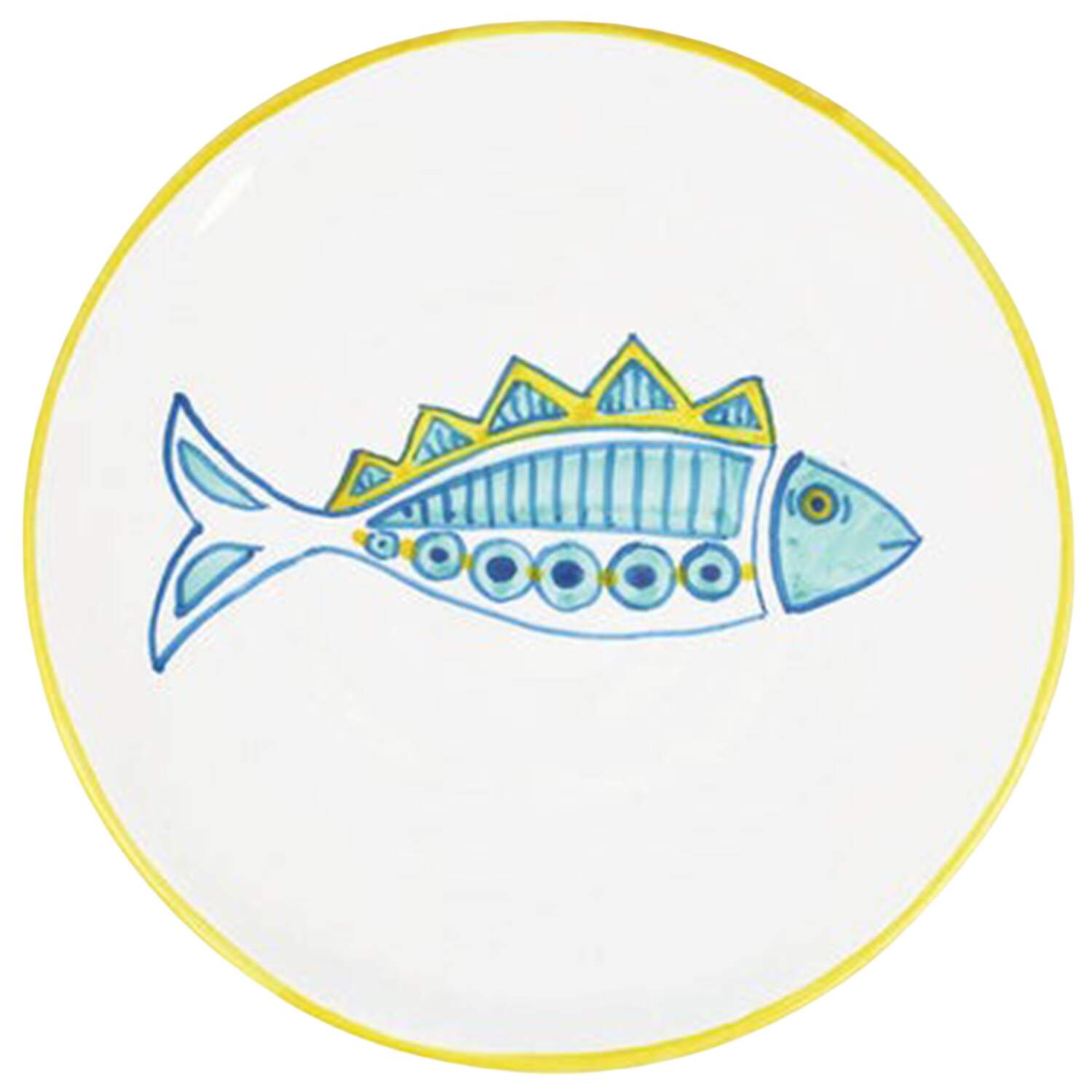 Elba's Fish Salad Plate by Vietri (Italy)-1