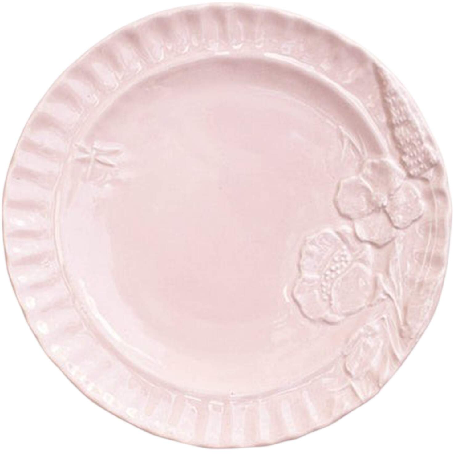 Pietra Fiori Salad Plate by Vietri (Italy)-1