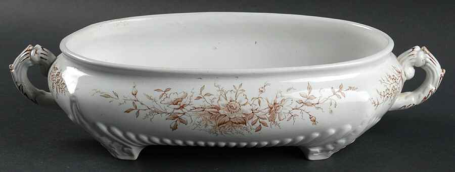 Spring Flowers Oval Vegetable No Lid by Whittaker & Co-1