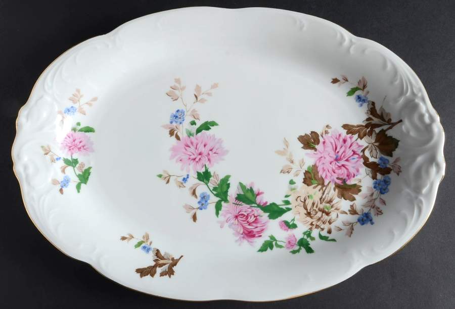 Harvest Dawn 14" Oval Serving Platter by Wawel-1