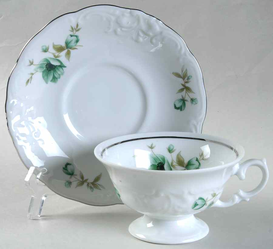 Morning Footed Cup & Saucer Set by Wawel-1