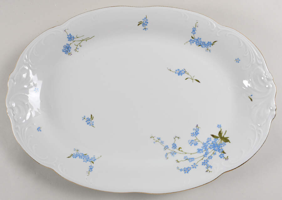 Picardy 15" Oval Serving Platter by Wawel-1