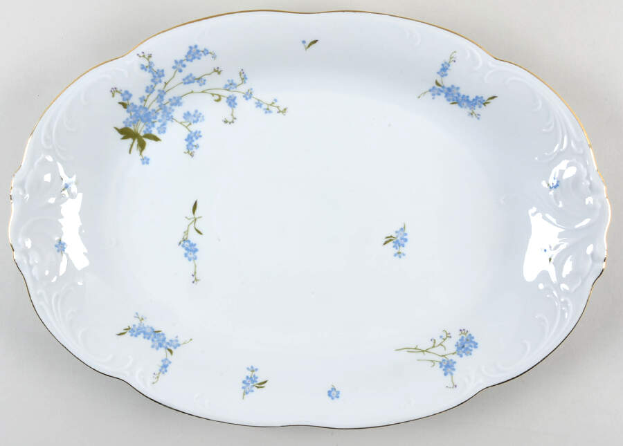 Picardy 14" Oval Serving Platter by Wawel-1