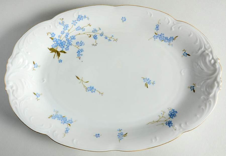 Picardy 13" Oval Serving Platter by Wawel-1