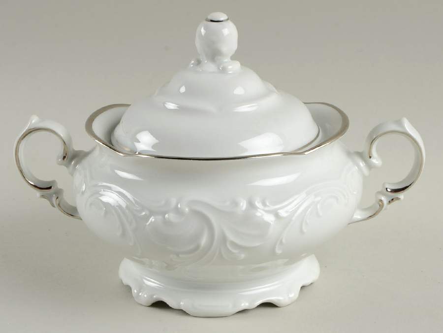 Platin Sugar Bowl & Lid by Wawel-1