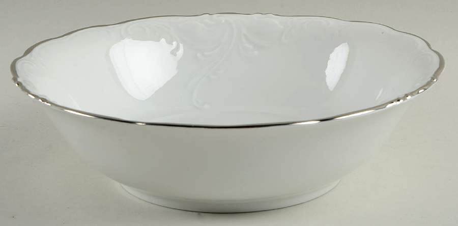 Platin 9" Round Vegetable Bowl by Wawel-1