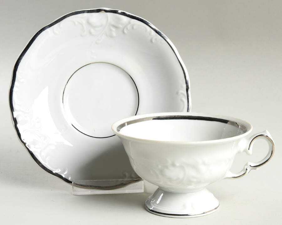 WAV2 Footed Cup & Saucer Set by Wawel-1