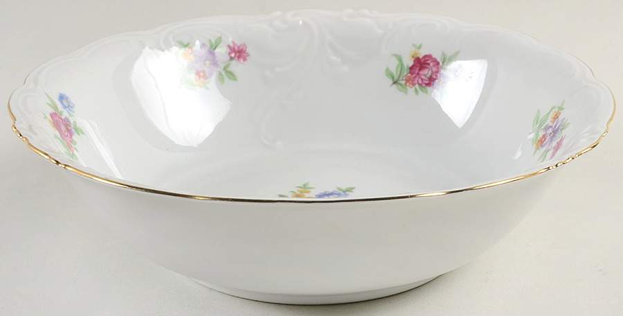 Meissen Flower 9" Round Vegetable Bowl by Wawel-1