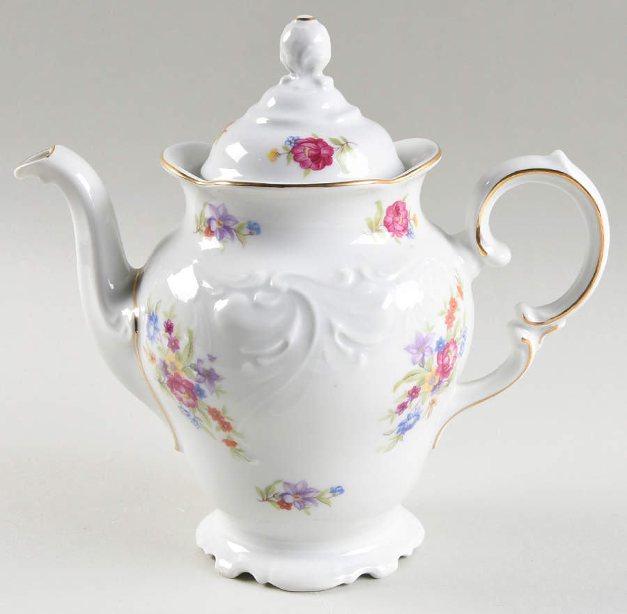 Meissen Flower Mini Coffee Pot & Lid by Wawel-1