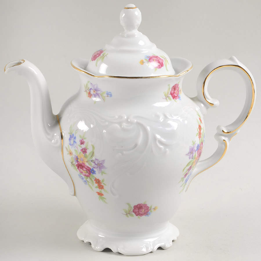 Meissen Flower Mini Coffee Pot & Lid by Wawel-1