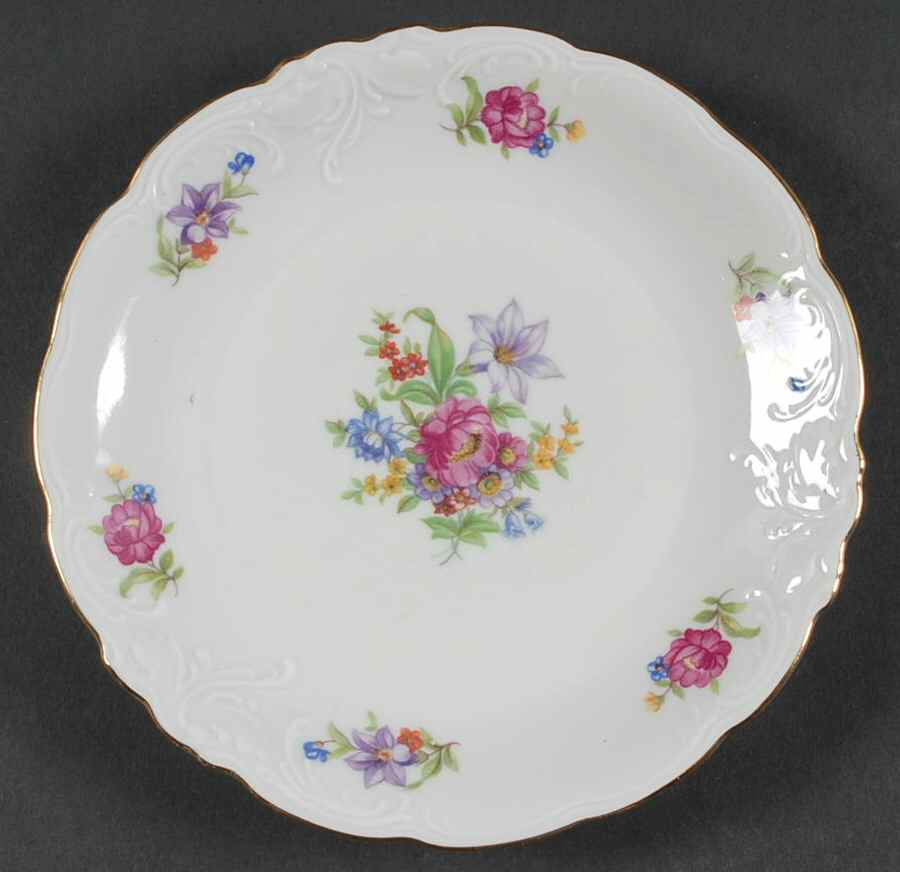 Meissen Flower Bread & Butter Plate by Wawel-1