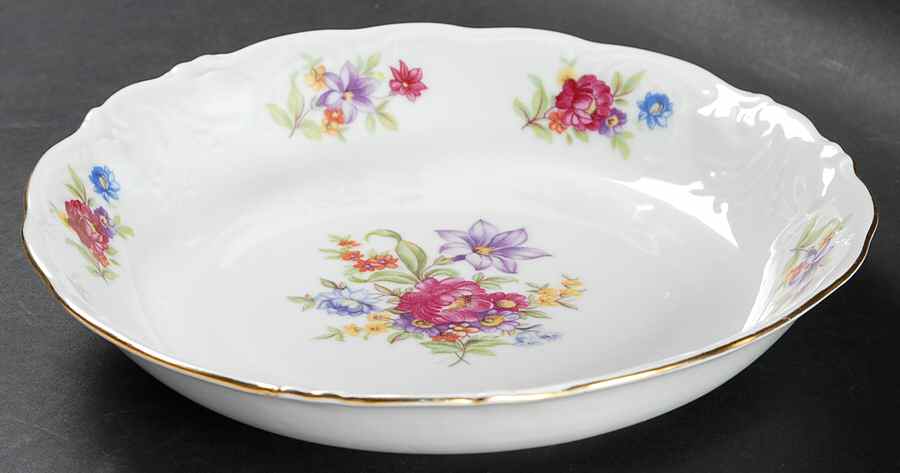 Meissen Flower Coupe Soup Bowl by Wawel-1