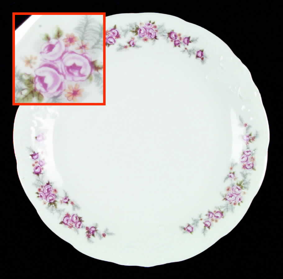Rose Spray Dinner Plate by Wawel-1