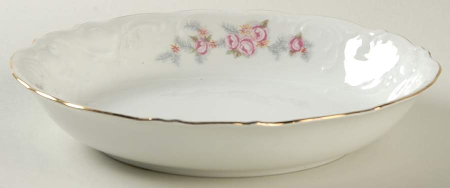 Rose Spray Coupe Soup Bowl by Wawel-1