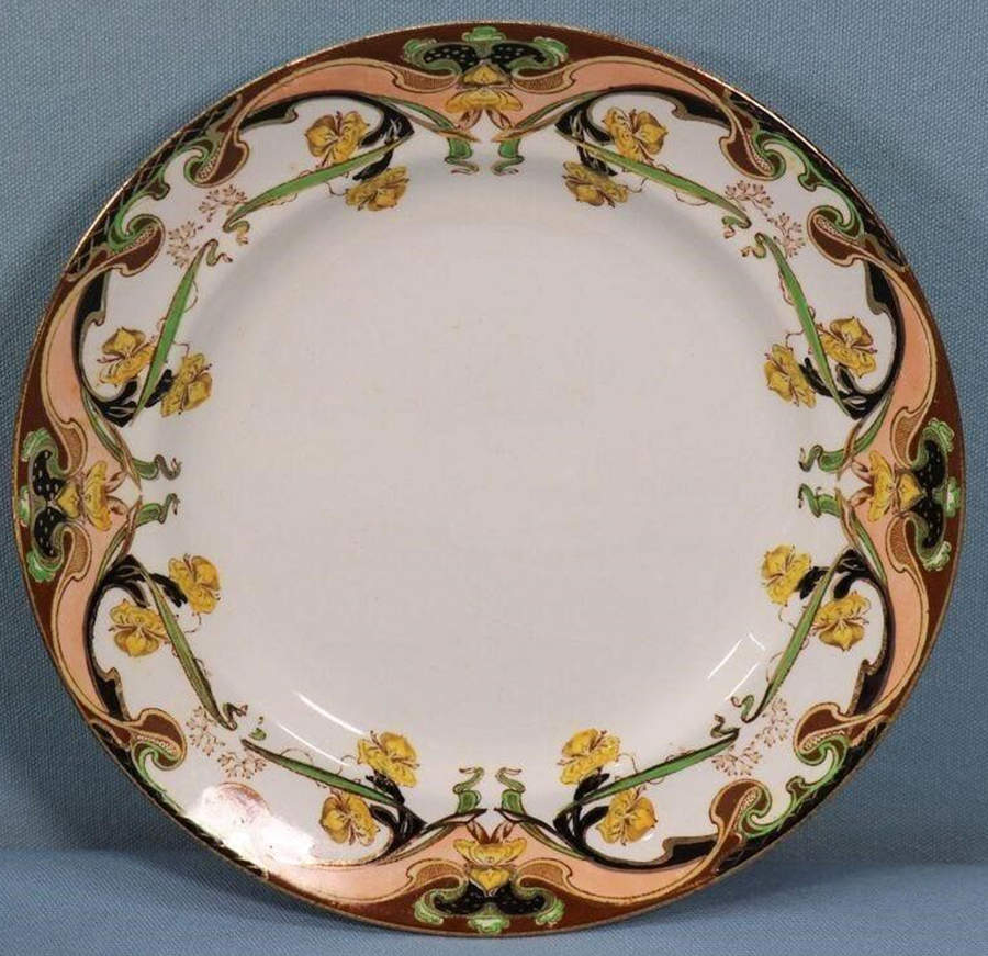 Iris Tan Multicolor Dinner Plate by Arthur J Wilkinson-1
