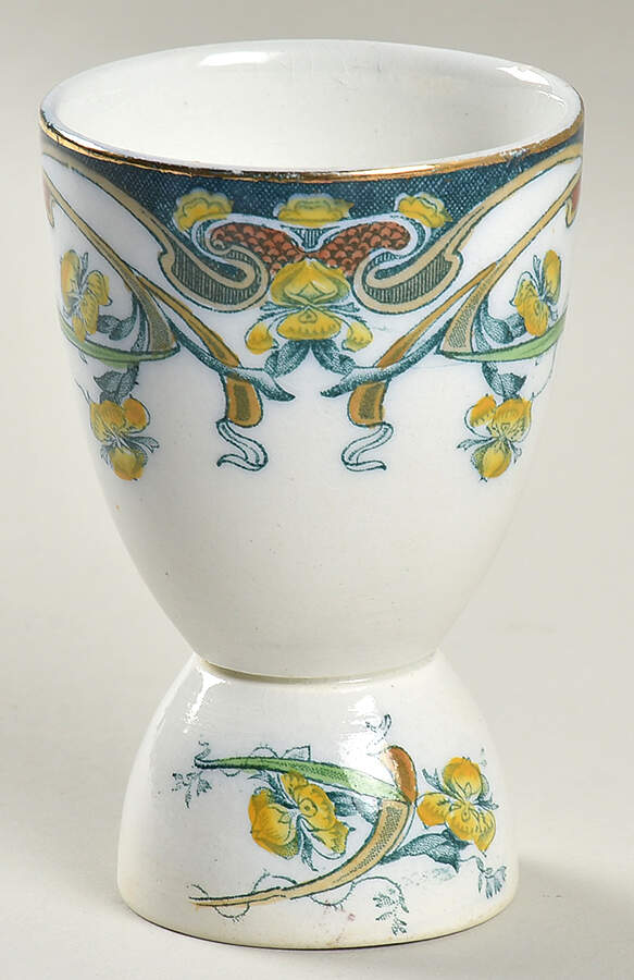 Iris Bluegreen Multicolor Double Egg Cup by Arthur J Wilkinson-1