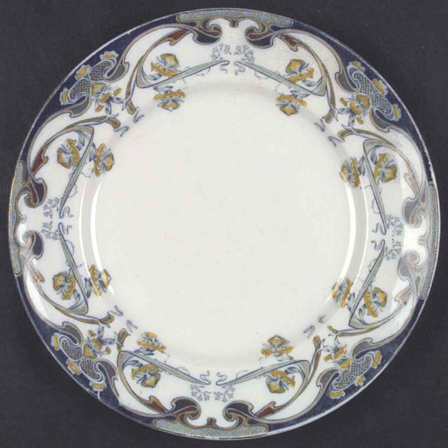 Iris Bluegreen Multicolor Dinner Plate by Arthur J Wilkinson-1