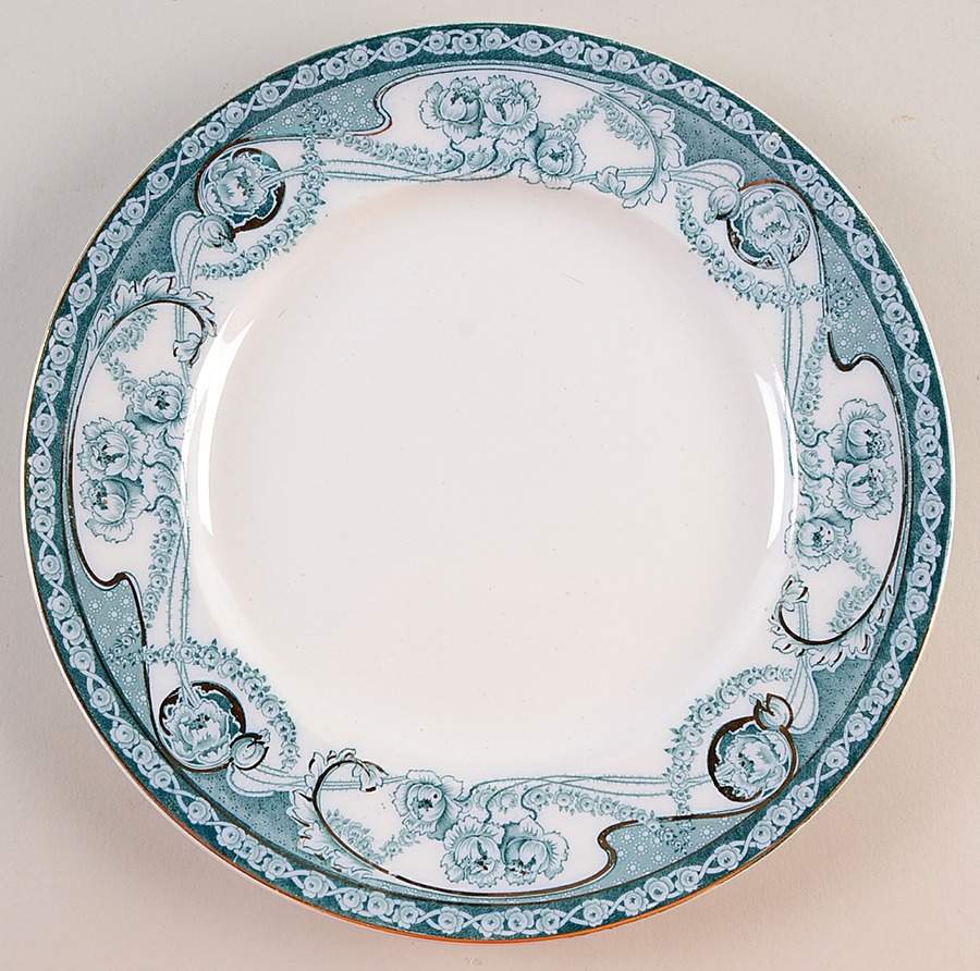Renown Blue and Green Dinner Plate by Arthur J Wilkinson-1