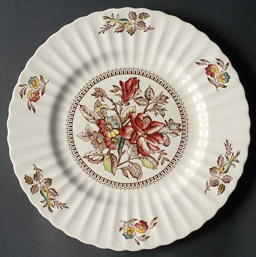 Hedgerow Dinner Plate by Wade (England)-1