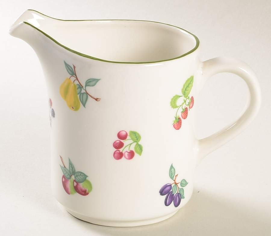 Summer Fruit (Green Trim) Creamer by Wade (England)-1