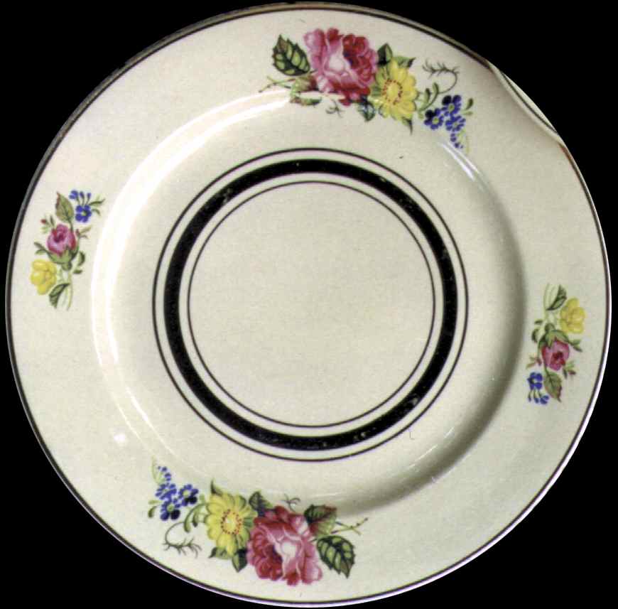 WAD1 Dinner Plate by Wade (England)-1