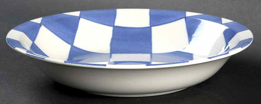 Blue Checks Rim Soup Bowl by Waechtersbach-1