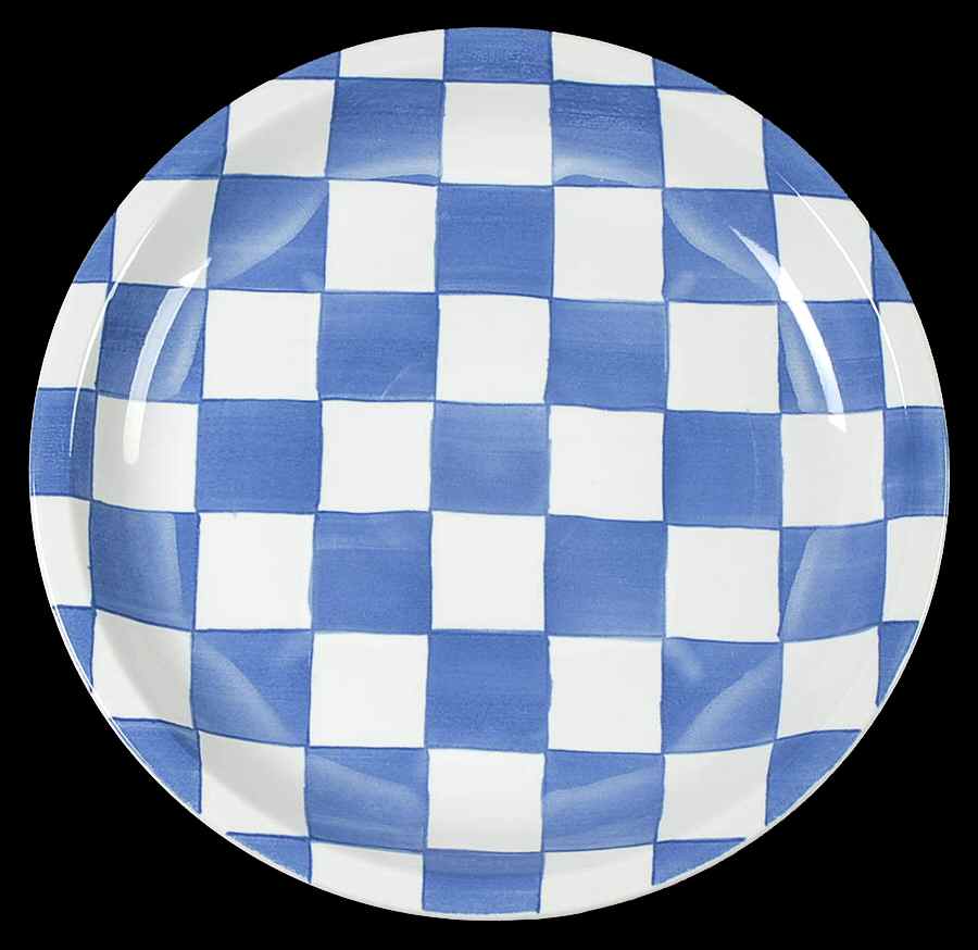 Blue Checks Dinner Plate by Waechtersbach-1